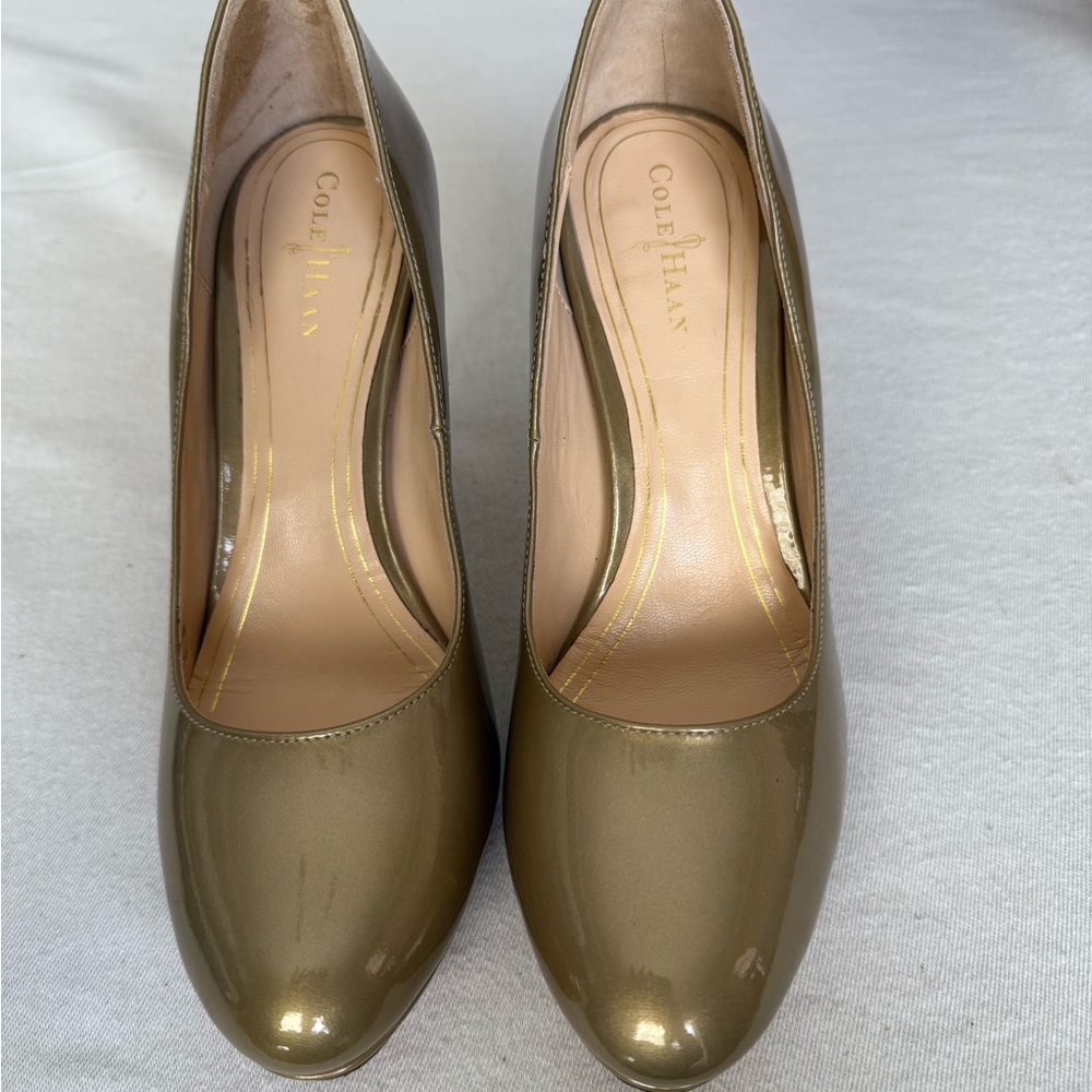 Cole Haan Gold Stiletto Heels Classic Pumps